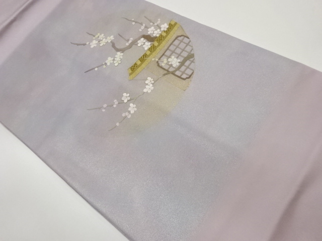 JAPANESE NAGOYA OBI / EMBROIDERY / UME